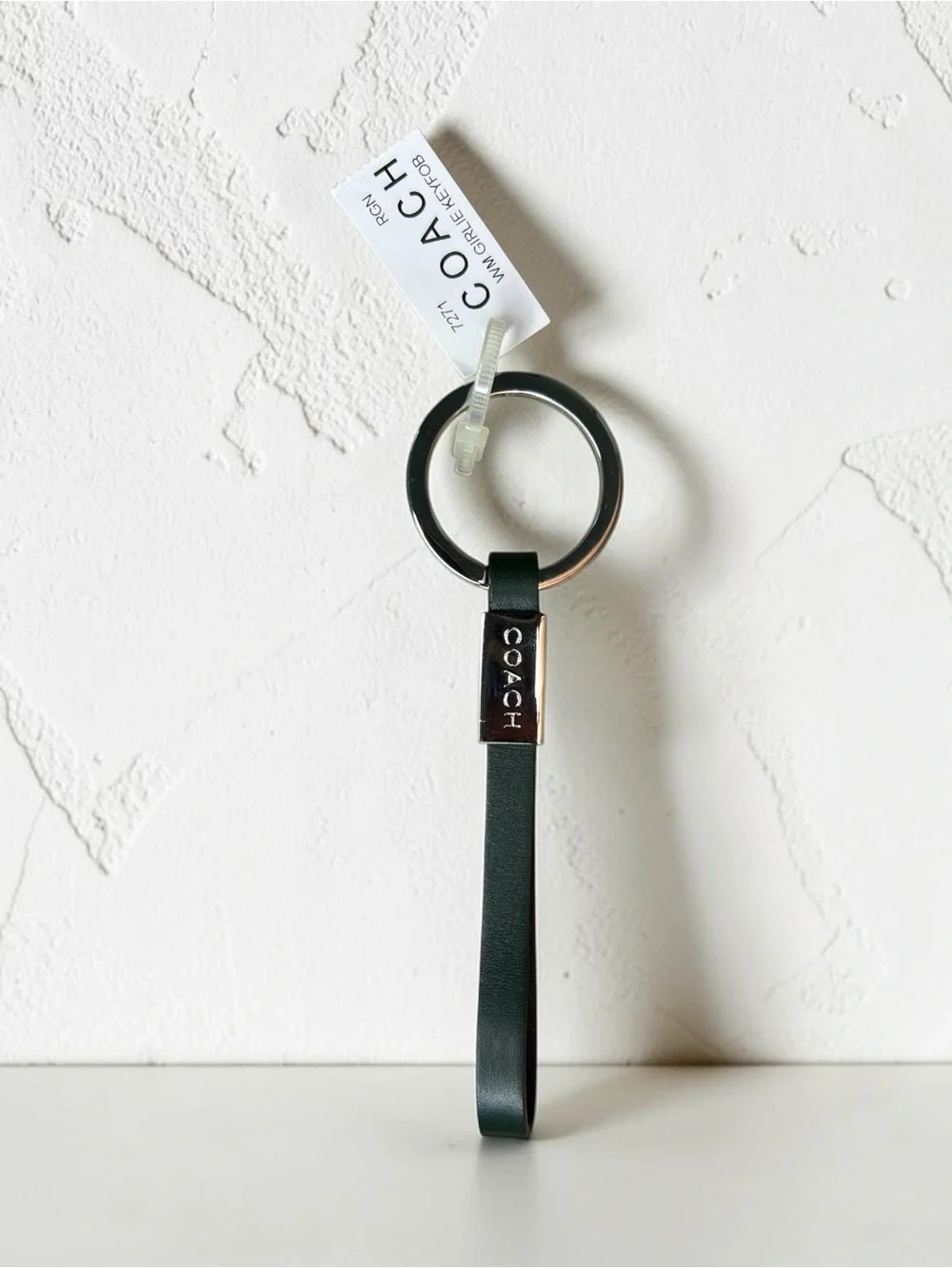 Coach Vintage Bottle Green Key Fob 7271 NWT and Box